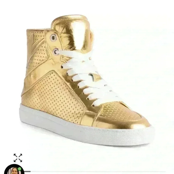 Zadig & Voltaire Women's High Flash Vintage High Top Sneakers size 40 - Picture 1 of 9